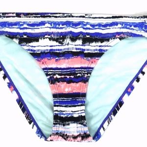 Nike Bikini Swim Suit Bottom Size 12 Blue Black